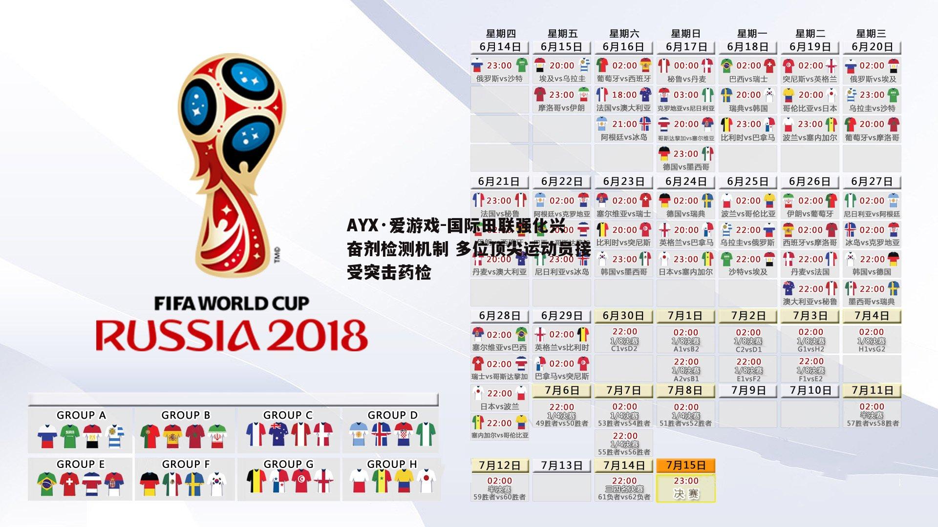 国际田联强化兴奋剂检测机制 多位顶尖运动员接受突击药检